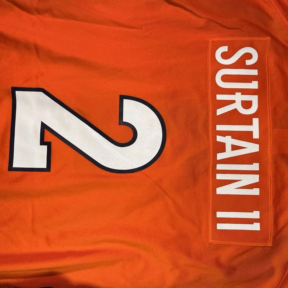 Nwt Nike Denver Broncos Patrick Surtain‎ II #2 Authentic Jersey Orange Size XXXL